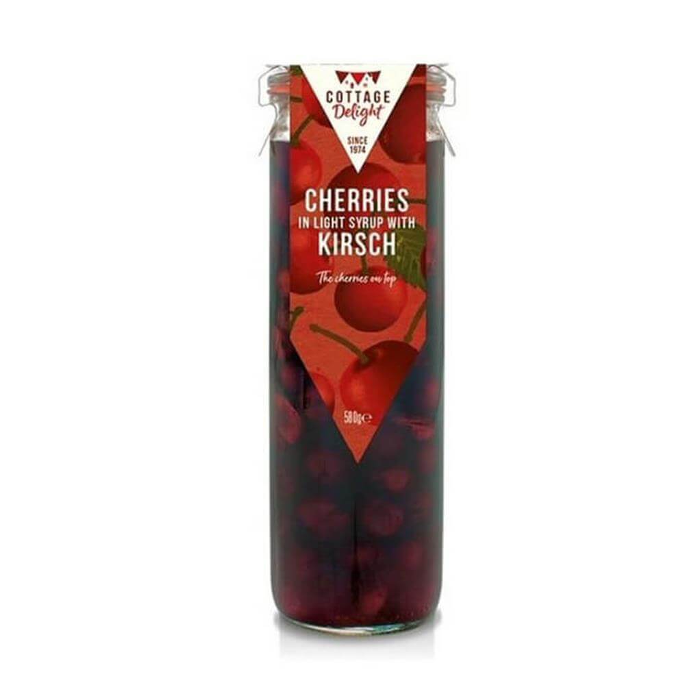 Cottage Delight Cherries in Light Syrup with Kirsch 580g